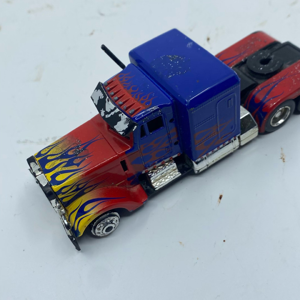 Hasbro Transformers Optimus Prime Blue Die-cast Toy Truck - Picture 3 of 8